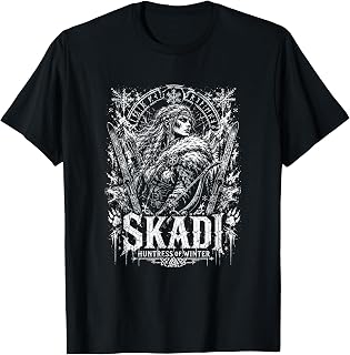 Skadi Huntress of Winter Norse Viking Goddess T-Shirt