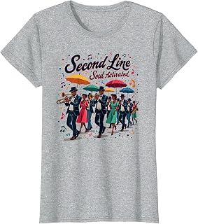 Second Line Soul Activated New Orleans Design T-Shirt