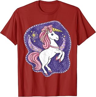 Unicorn with Pink Hair, Cute Unicorn y2k T-Shirt