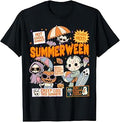 Summerween Spooky Summer Beach Ghost Halloween Vibes T-Shirt
