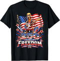 Tung Sahur USA Flag 250 Year Freedom 4th July Brainrot Meme T-Shirt