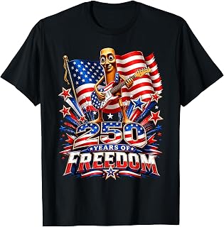 Tung Sahur USA Flag 250 Year Freedom 4th July Brainrot Meme T-Shirt