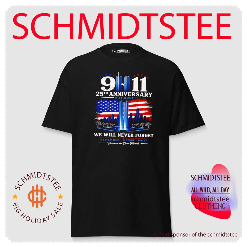 9.11 25th Anniversary We Will Never Forget Twin Towers Tribute shirt