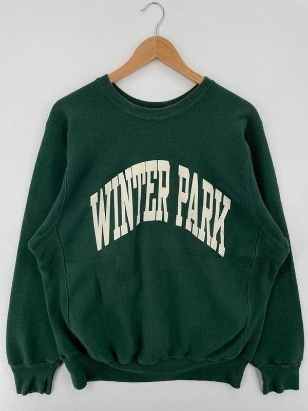 90's Winter Park Vintage College Sweatshirt - Made in USA - Cotton, Menswear Hoodie Sweaters T-Shirts | HypeDripTees.com