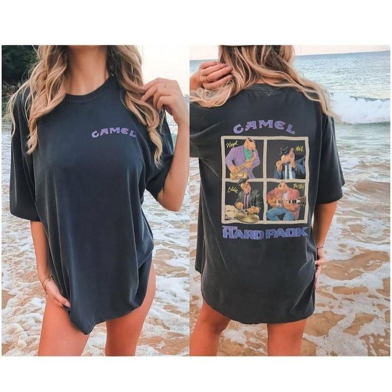 90s Camel The Hard Pack T-shirt, Joe Camel Promo Tee, Cowboy Apparel, Motorcycle Smoker Shirt 1990s Hoodie, Sweatshirt