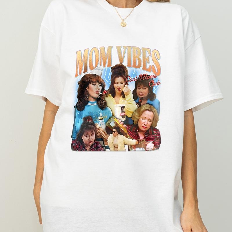 90s Mom Vibes T-Shirt, Funny Cool Mom Shirt, Charcoal Retro Tee, Cool Moms Club Sweatshirt Hoodie, Mother's Day Gift,...