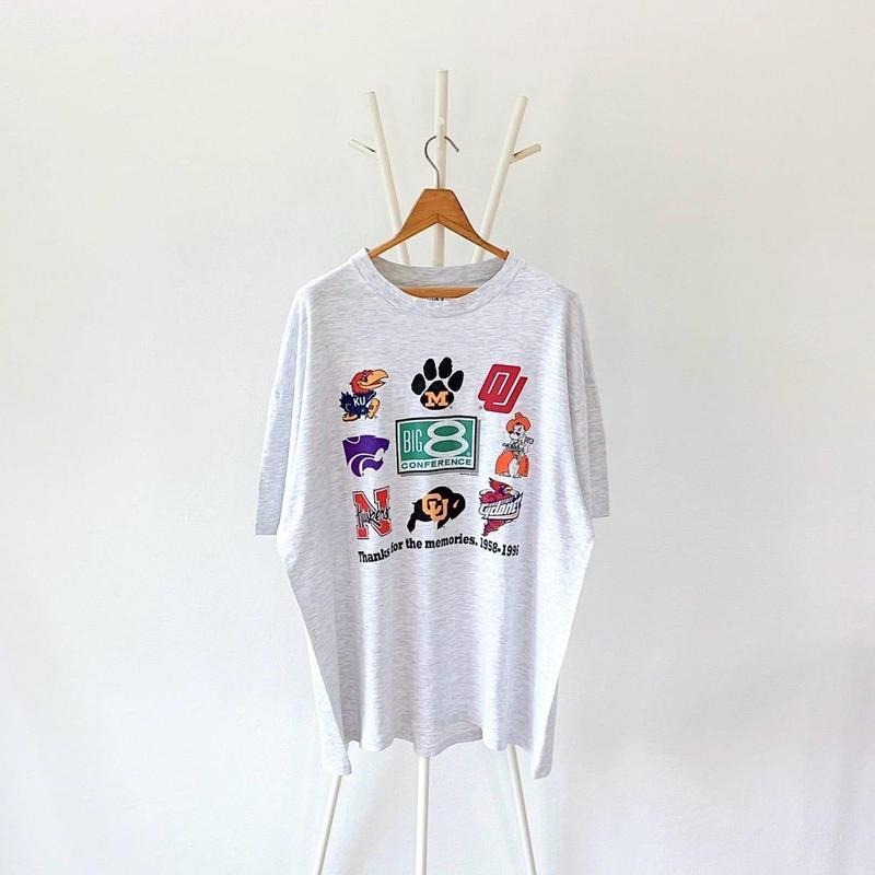 90s NCAA Big 8 conference basketball t-shirt