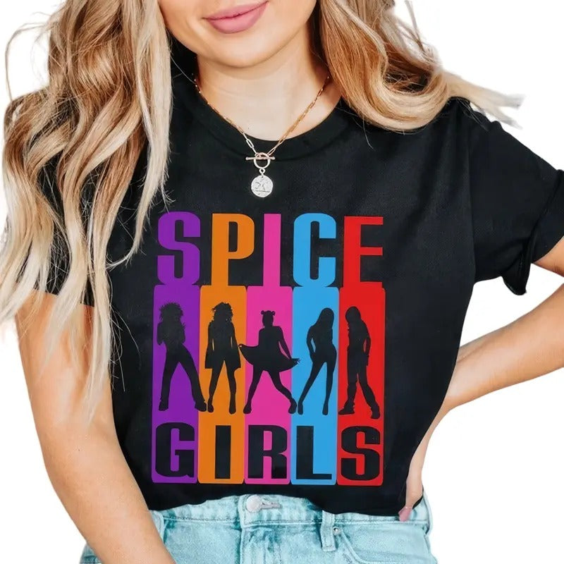 90s Nostalgia Spice Girls Collection Spice World Tour T-Shirts Hoodie, Sweatshirt | HypeDripTees.com