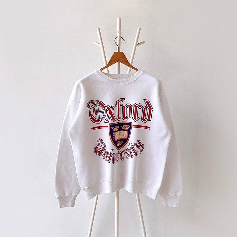 90s Oxford University crewneck sweatshirt T-Shirts, Hoodie | HypeDripTees.com