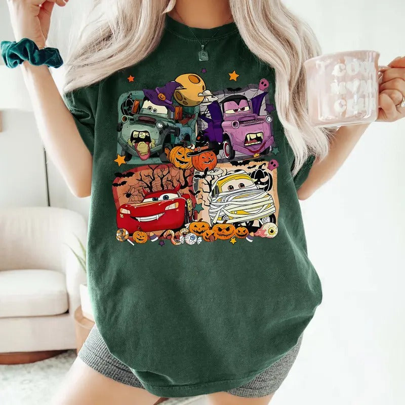 95 Lightnng MC Que Halloween Sweatshirt, M.C.Q Halloween Shirt, Car Movies Shirt, Halloween Shirt Hoodie | HypeDripTees.com