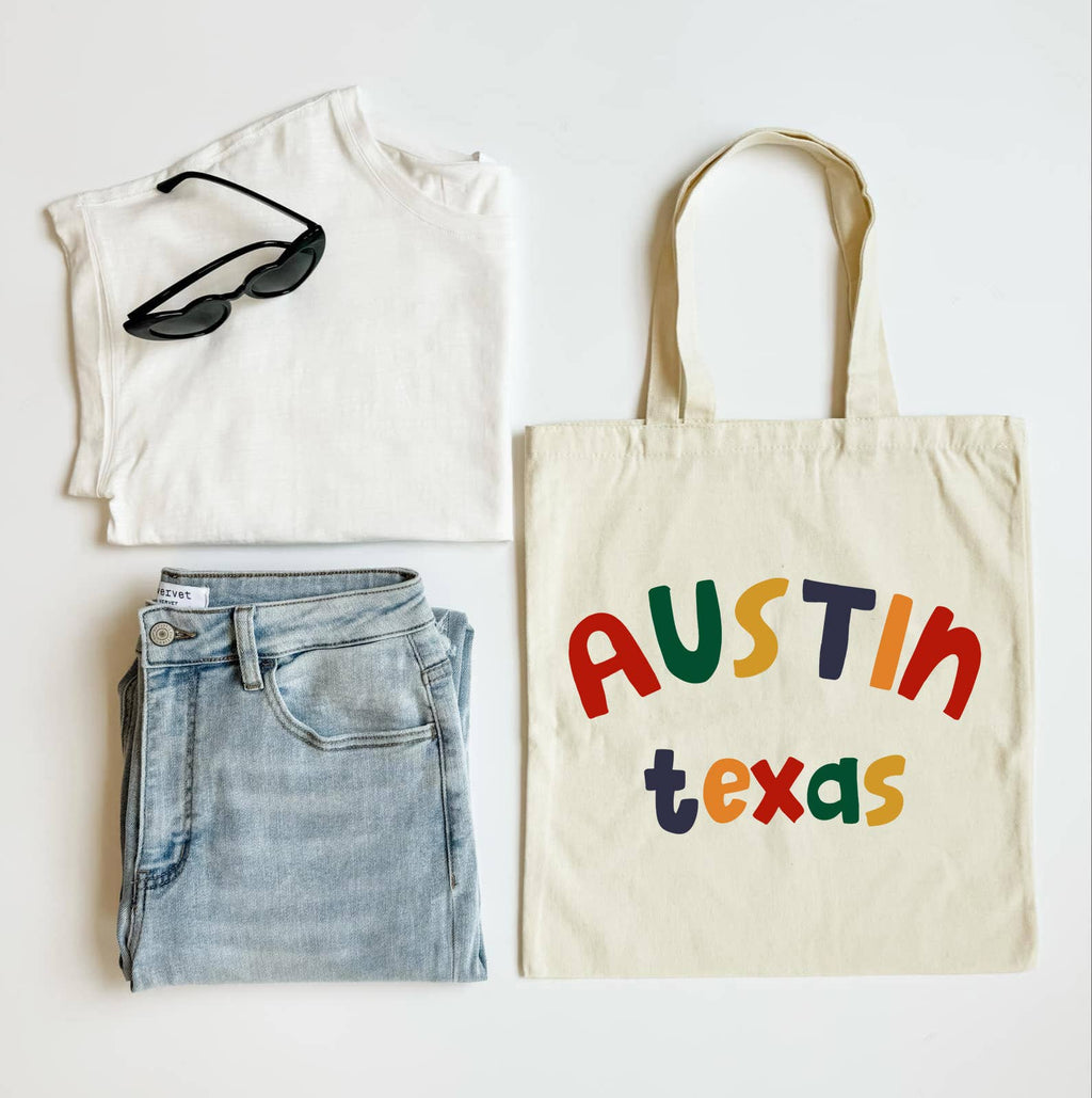 Colorful City Tote Custom Hometown Canvas Gift Bag