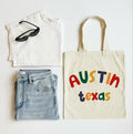 Colorful City Tote Custom Hometown Canvas Gift Bag