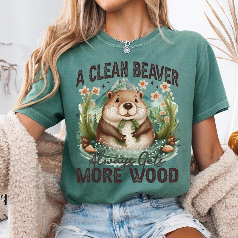 A Clean Beaver Always Gets More Wood DTF Transfers - THIS IS NOT A SHIRT Hoodie, Sweatshirt | HypeDripTees.com