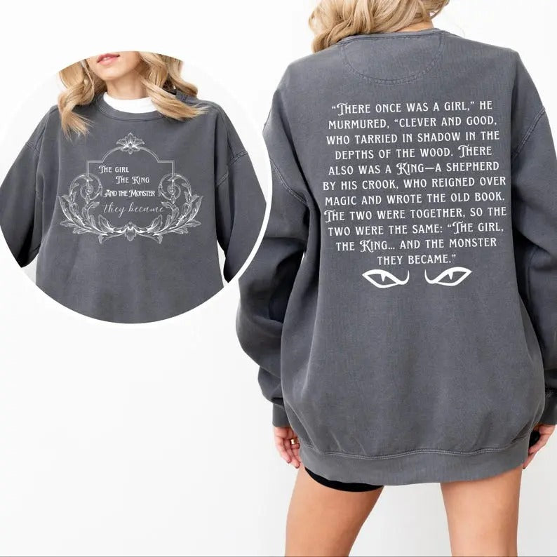 A Girl, A King, and The Monster The Became Sweatshirt, One Dark Window, Two Twisted Crowns, The Shepherd King, Dark...