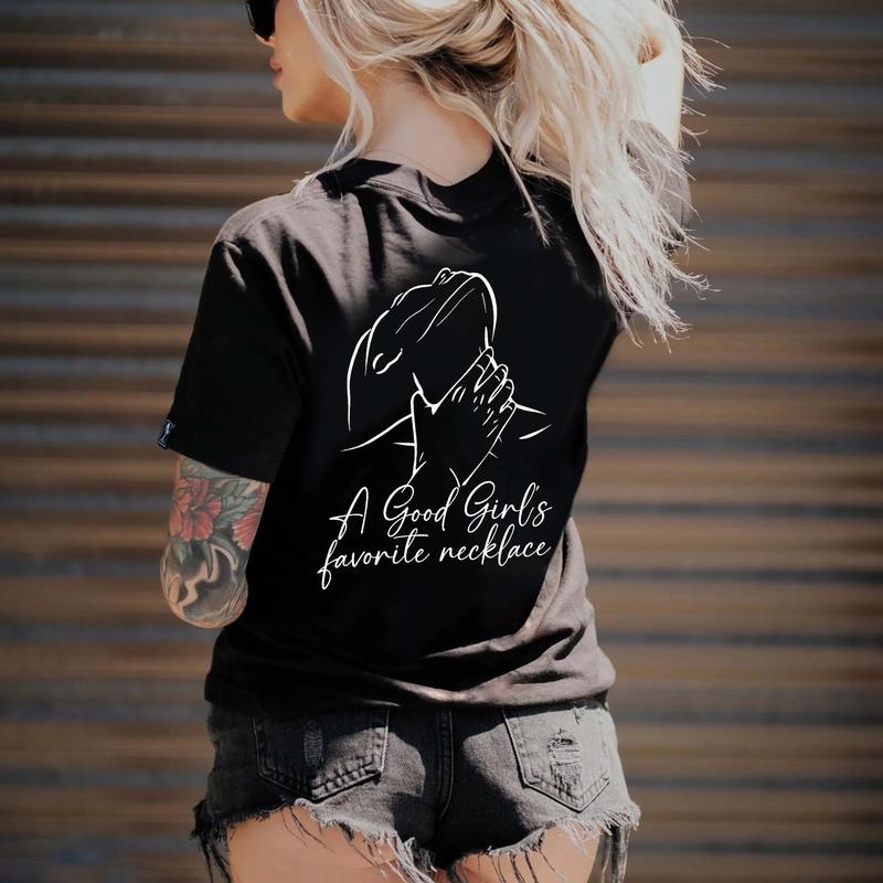 A Good Girl's Favorite Necklace Printed Men's & women T-shirt Hoodie, Sweatshirt | HypeDripTees.com