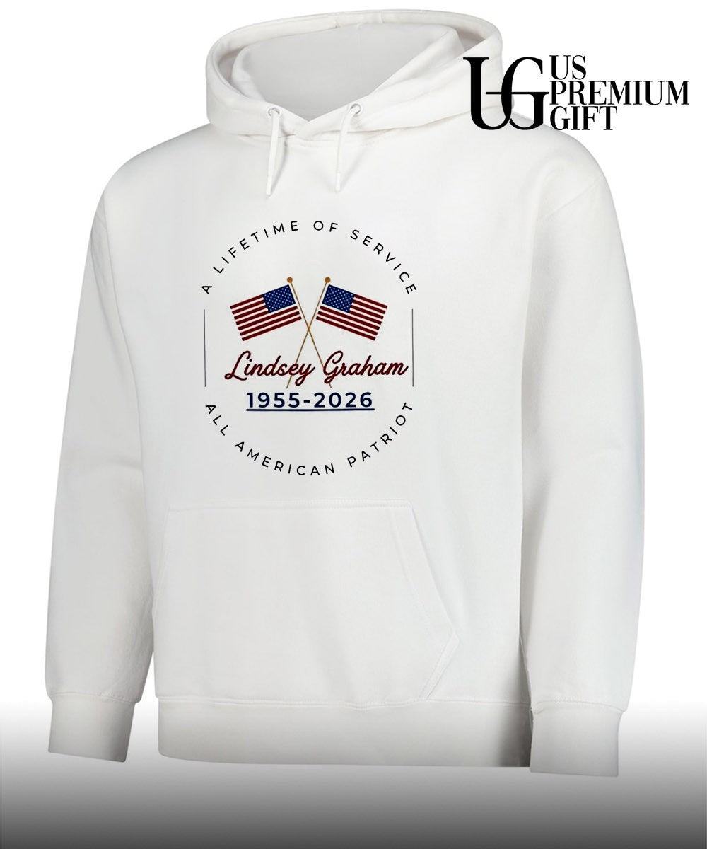 A Lifetime Of Service Lindsey Graham 1955-2026 All American Patriot shirt
