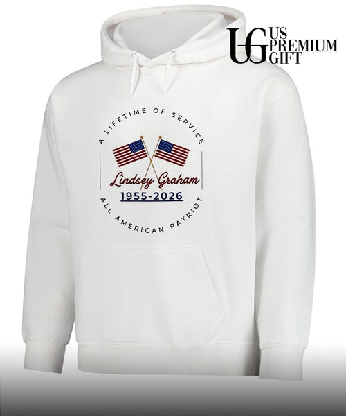 A Lifetime Of Service Lindsey Graham 1955-2026 All American Patriot shirt