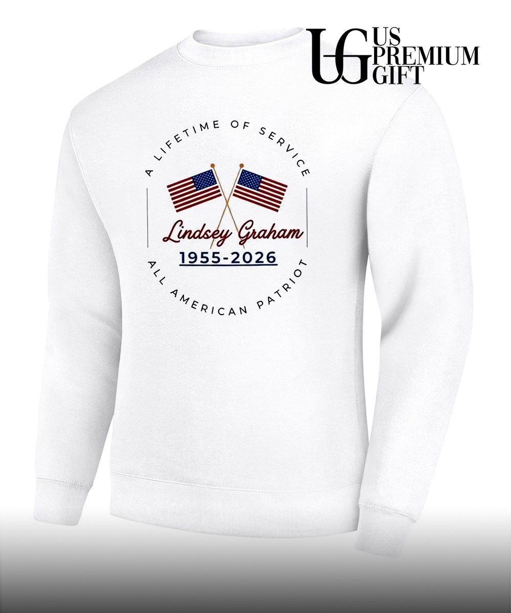 A Lifetime Of Service Lindsey Graham 1955-2026 All American Patriot shirt