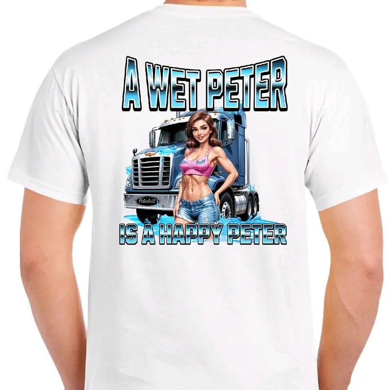 A Wet Peter is a happy Peter Men's funny T-Shirt Cotton Tshirt Top Hoodie, Sweatshirt | HypeDripTees.com