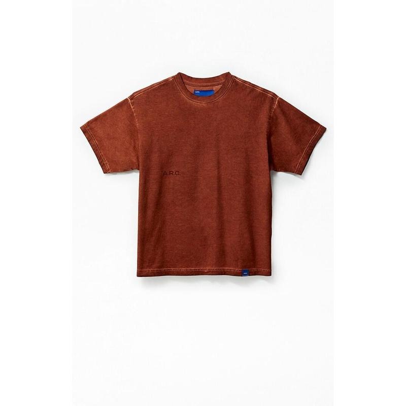 A.R.C. Men's Active Burnt Orange Vintage Wash Heavyweight T-Shirt Hoodie, Sweatshirt | HypeDripTees.com