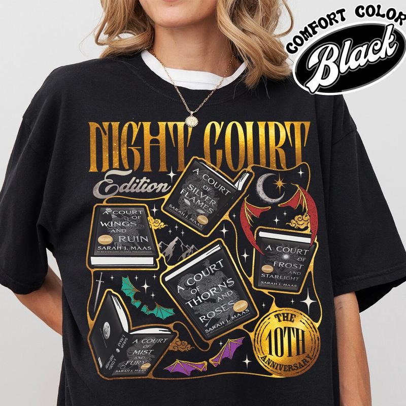 ACOTAR the Night Court 10th Anniversary Edition Shirt, the Bat Boys Shirt, Velaris City of Starlight Shirt, SJM Outfit,...