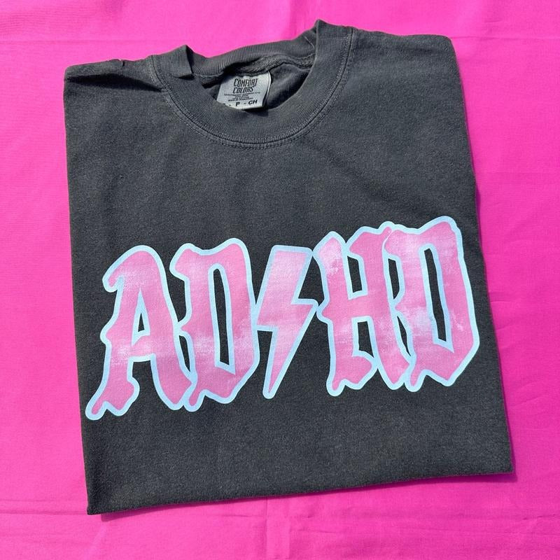ADHD Rocker Comfort Colors T-Shirt 'NLB' Hoodie, Sweatshirt | HypeDripTees.com
