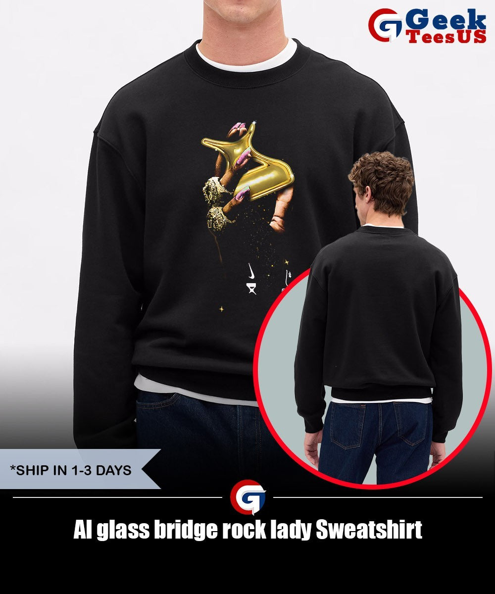 AI glass bridge rock lady shirt