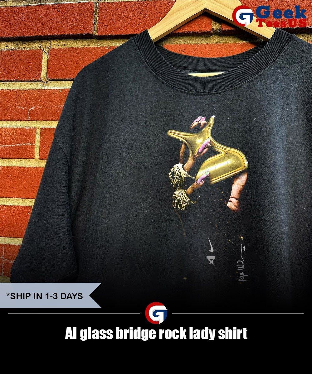 AI glass bridge rock lady shirt