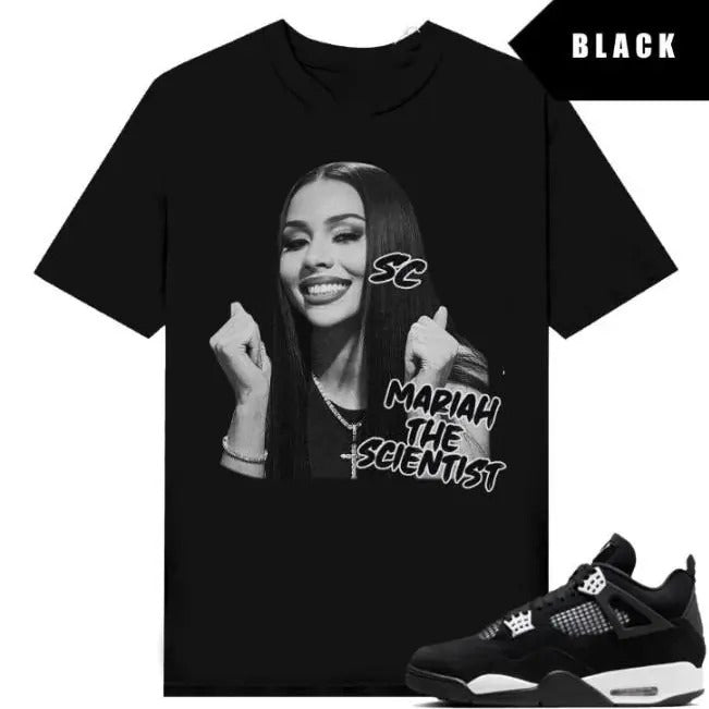 AJ 4 Military Black Shirts Sneaker Match White Mariahhh The Scientist Shirt - Unisex And Inclusive - Multiple Colorways