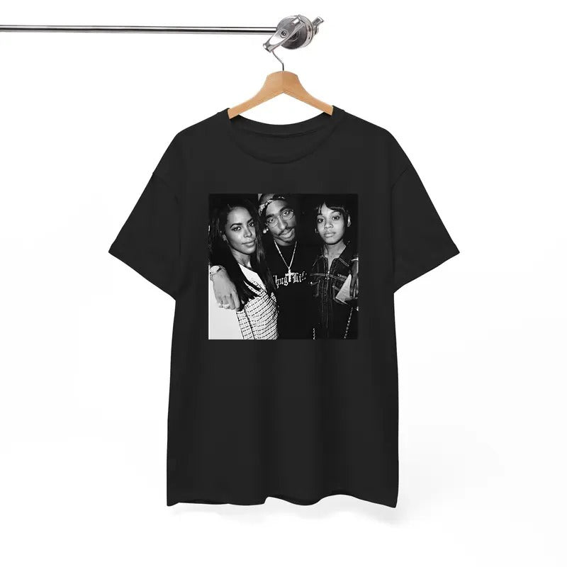 Aaliyah, 2Pac and Left Eye Tshirt, 90s Hiphop Shirt, Rap Shirt Hoodie, Sweatshirt | HypeDripTees.com
