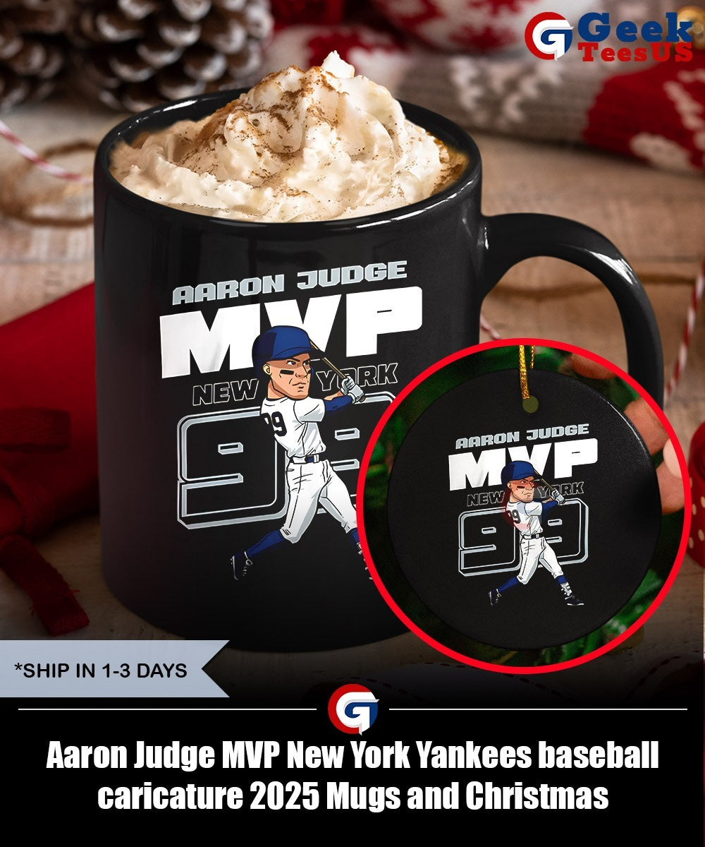 Aaron Judge MVP New York Yankees baseball caricature 2025 shirt