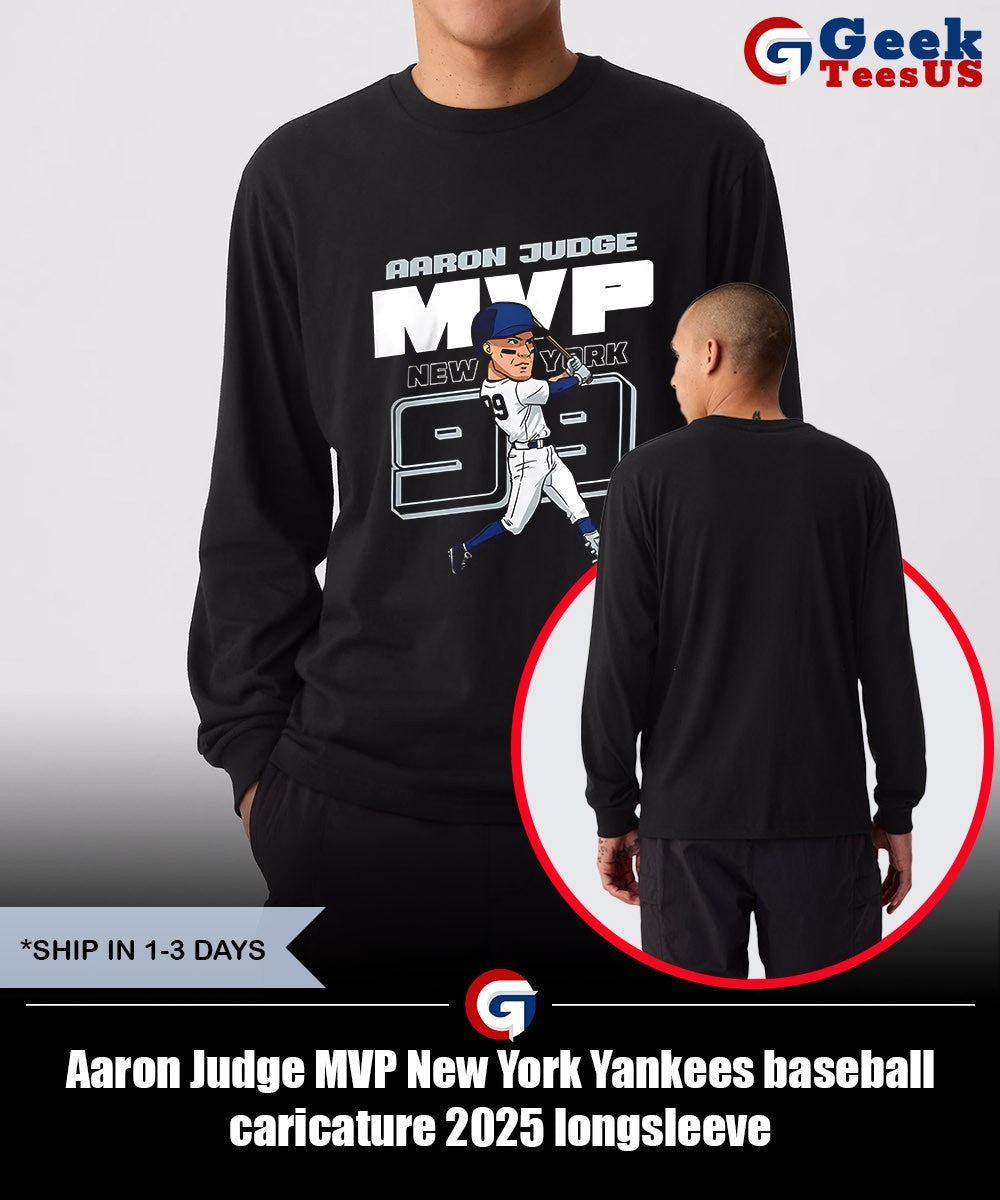 Aaron Judge MVP New York Yankees baseball caricature 2025 shirt
