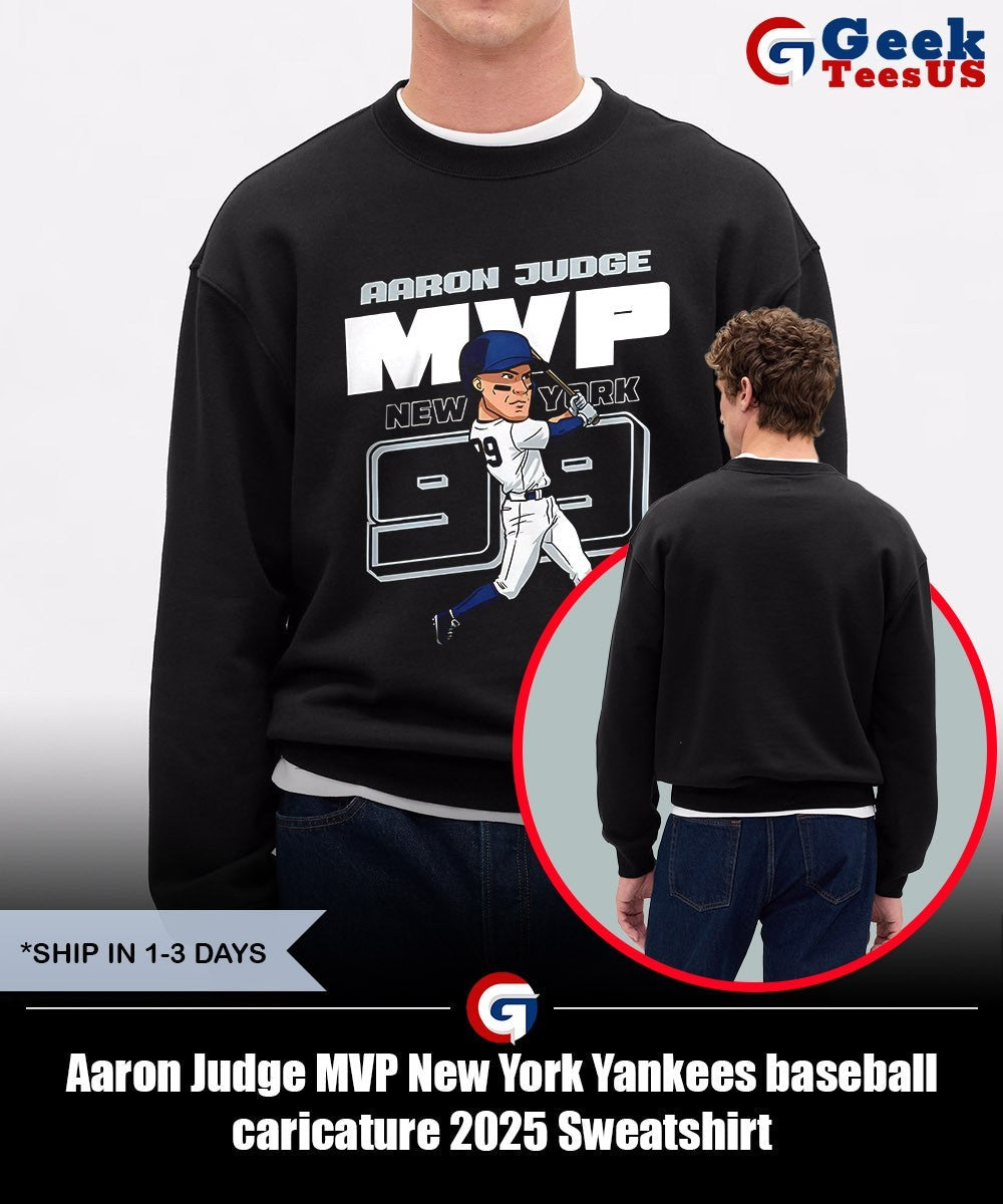 Aaron Judge MVP New York Yankees baseball caricature 2025 shirt