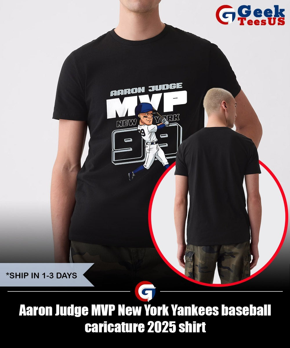 Aaron Judge MVP New York Yankees baseball caricature 2025 shirt