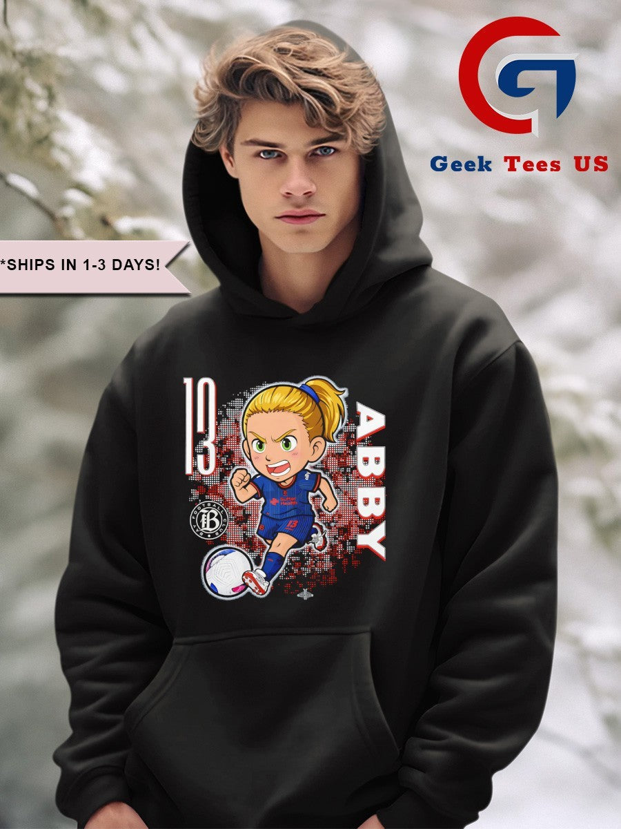 Abby Dahlkemper Bay FC NWSL chibi graphic shirt