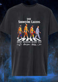 Abdul-Jabbar 32 Pat Riley James Worthy Kareem Magic Johnson The Showtime Lakers T-Shirt