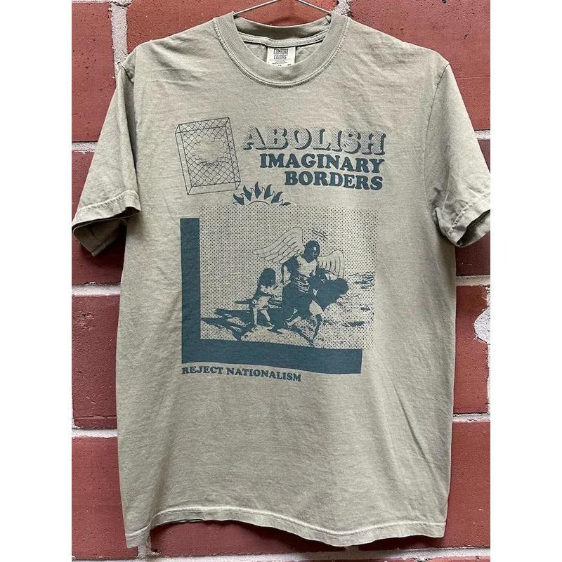 Abolish Imaginary Borders T-shirt Hoodie, Sweatshirt | HypeDripTees.com