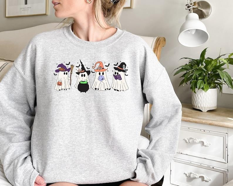 Acotar Ghost Shirt, Bookish Ghost Sweatshirt, Throne of Glass Gift, Book Reader Halloween Gift, Book Ghosts Tshirt,...
