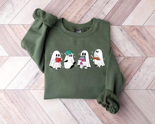 Acotar Ghost Sweatshirt, Bookish Ghost Sweatshirt, Throne of Glass Gift, Book Reader Halloween Gift, Book Ghosts Tshirt, Halloween shirt
