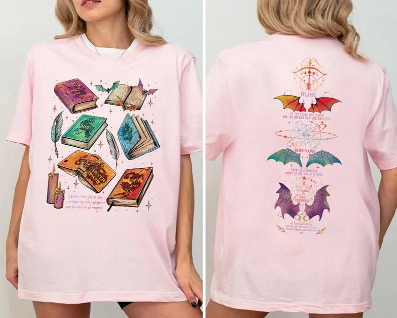 Acotar Series Two Sided Sweatshirt, Velaris City of Starlight Shirt, Throne Of Glass Shirt, The Bat Boys Shirt, Bookish...