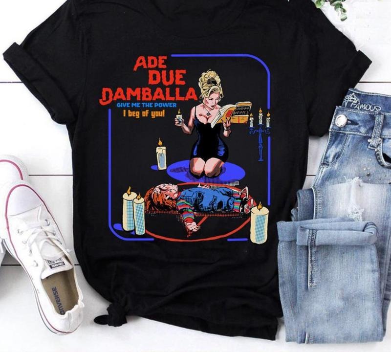 Ade Due Damballa Bride Chucky Essential Chucky Shirt Bride Chucky Shirt Horror Movie Character Halloween Shirt T-Shirts, Hoodie, Sweatshirt