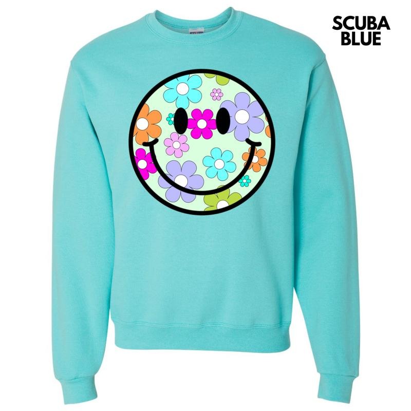 Adorable Floral Happy Face Sweatshirt 'NLB' T-Shirts, Hoodie | HypeDripTees.com