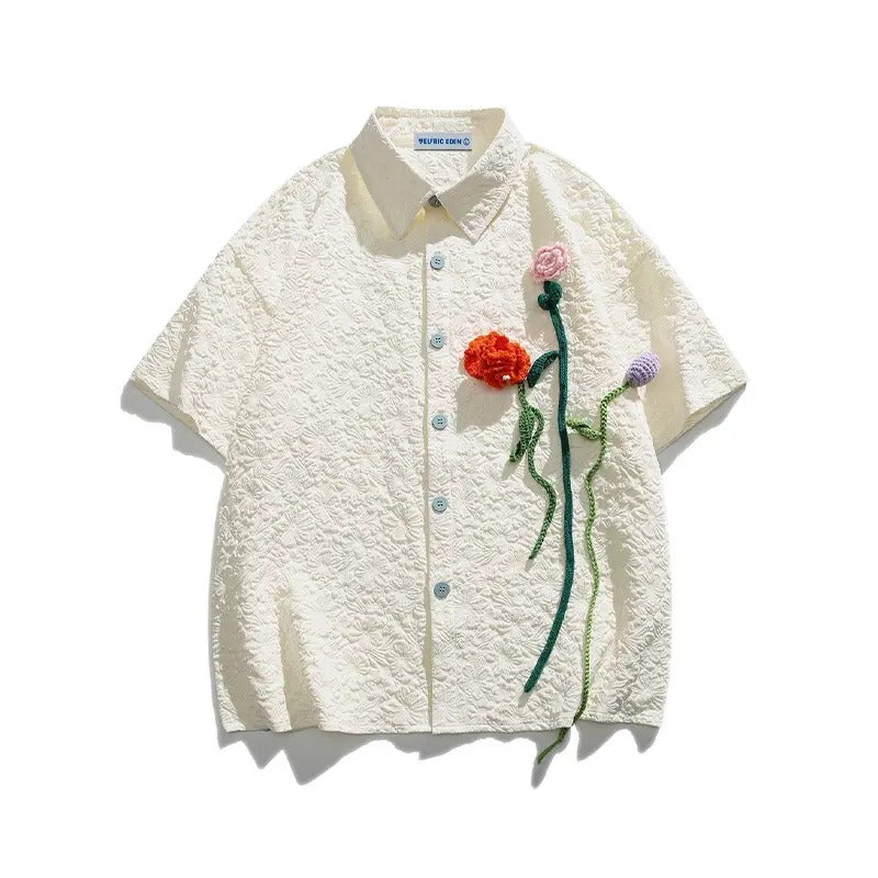 Aelfric Eden Floral Bloom Short Sleeve Shirt Hoodie, Sweatshirt | HypeDripTees.com
