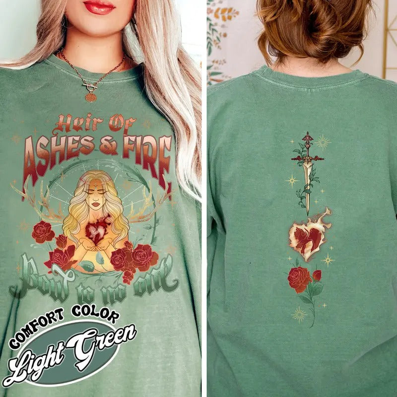 Aelin Galathynius Shirts, Fireheart Shirt, Gift for Book Lover, TOG Merch Hoodie, Sweatshirt | HypeDripTees.com