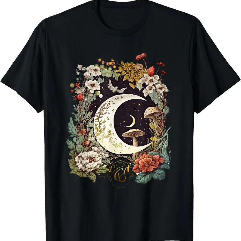 Aesthetic Goblincore and dark Cottagecore Mushroom T-Shirt Hoodie, Sweatshirt | HypeDripTees.com
