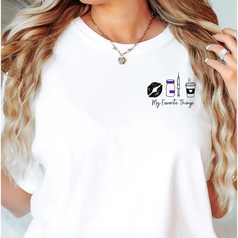 Aesthetic Nurse Shirt, Lips and Lattes Botox Sweatshirt, Registered Nurse Injector Shirt Casual Cotton Hoodie