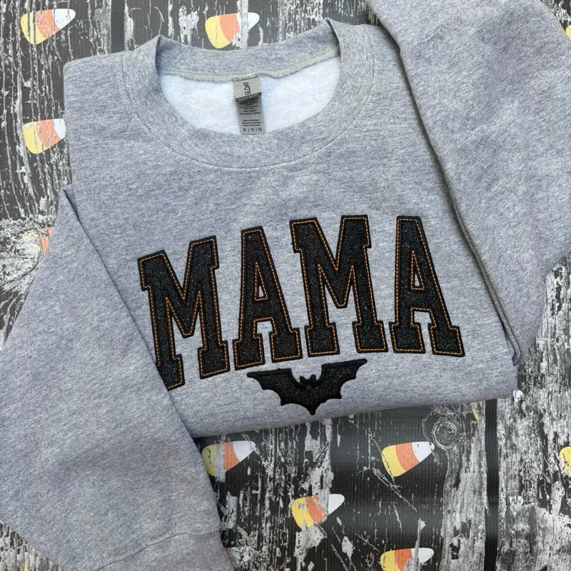 Aesthetic Spooky Season Embroidered Crewneck Sweatshirt T-Shirts, Hoodie | HypeDripTees.com