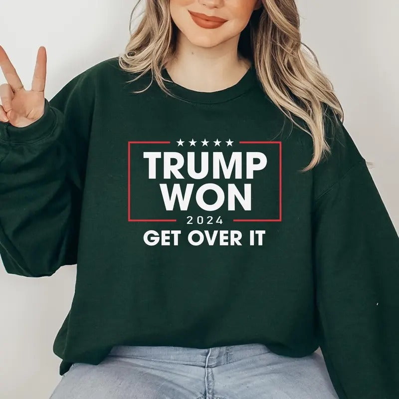 After Election Sweatshirt, Trummpp 2024 Hoodie, Trummpp Won 2024 T-Shirt, Trummpp Get Over It T-Shirt | HypeDripTees.com