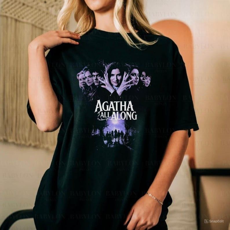 Agatha All Along T Shirt Wandavision Shirt Gift Agatha Harkness Shirt Hoodie, Sweatshirt | HypeDripTees.com
