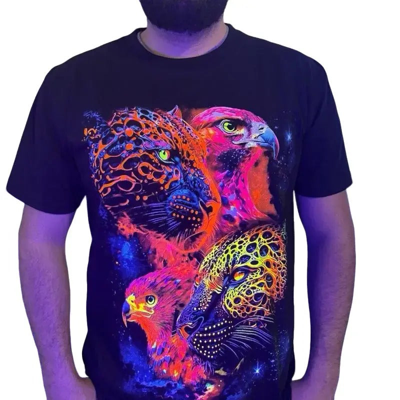 Aguila Jaguar Unisex T-Shirt Cotton - Black Graphic Print Design - Top Hoodie, Sweatshirt | HypeDripTees.com